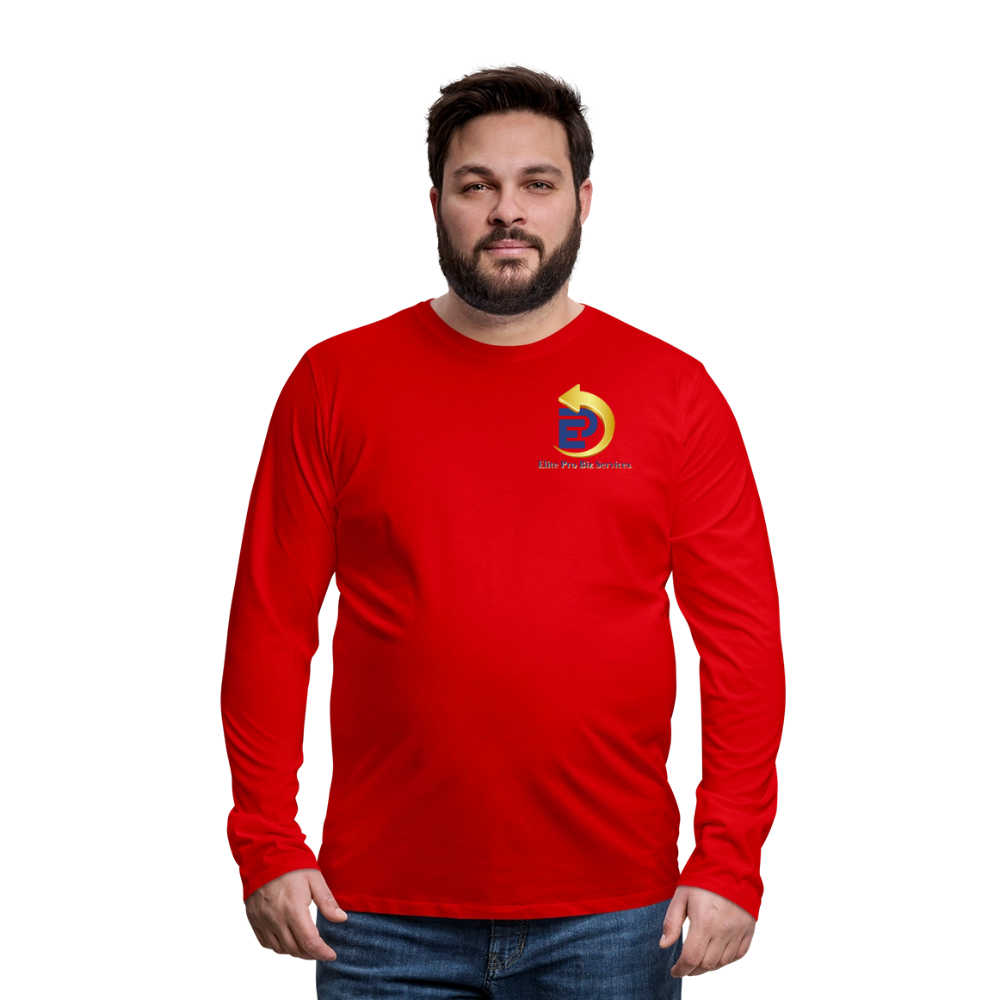 Men's Premium Long Sleeve T-Shirt - red