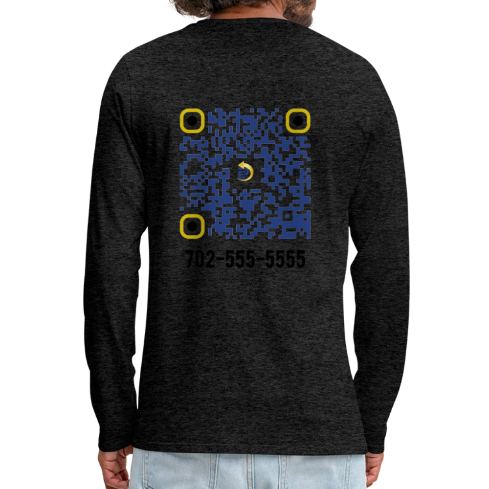 Men's Premium Long Sleeve T-Shirt - charcoal grey