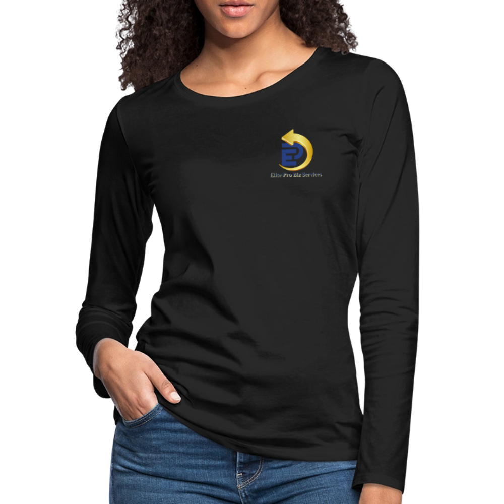Women's Premium Long Sleeve T-Shirt - black