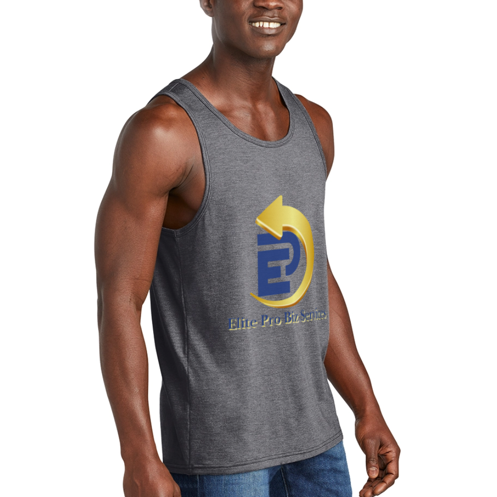 Unisex Tri-Blend Organic Tank - heather gray
