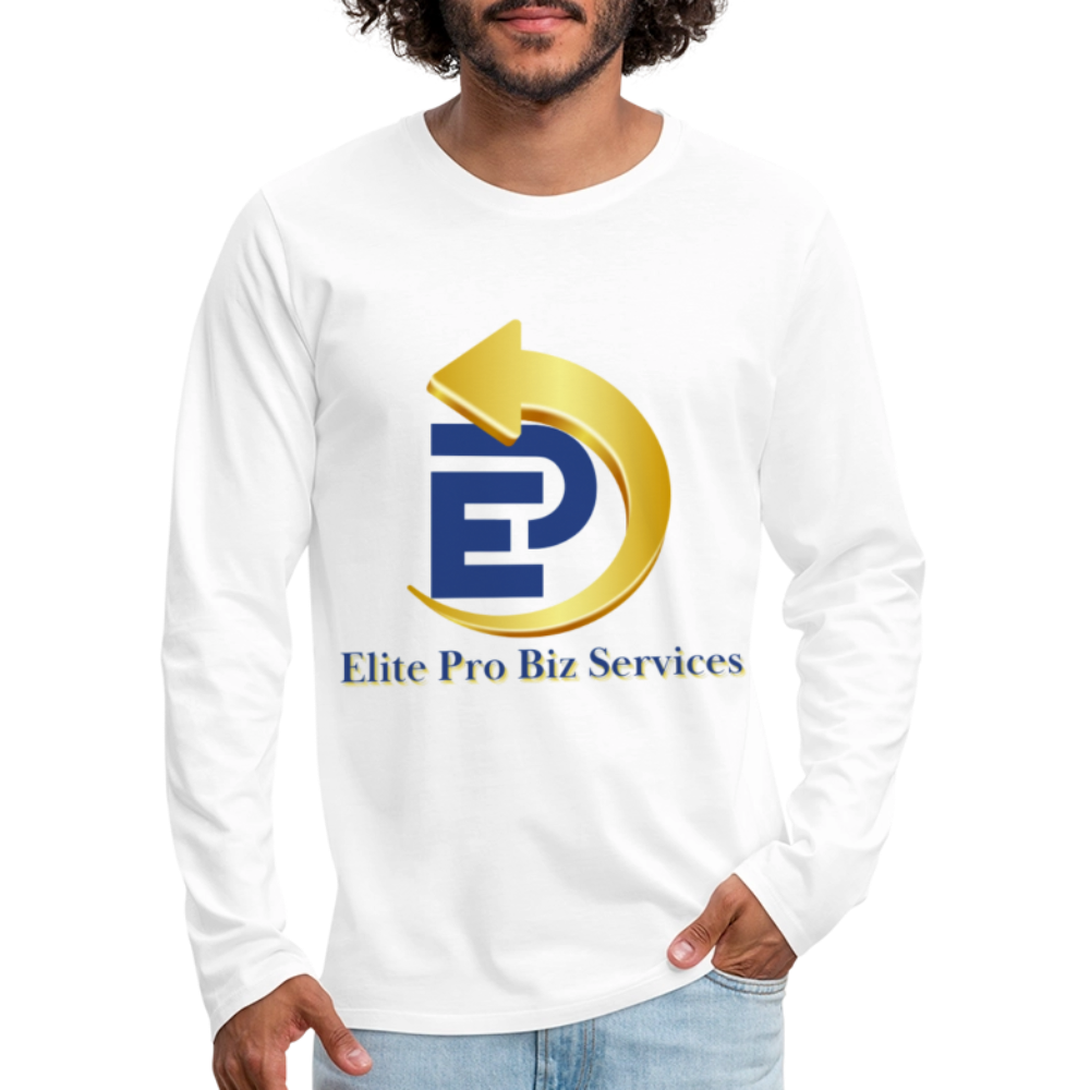 Men's Premium Long Sleeve T-Shirt - white
