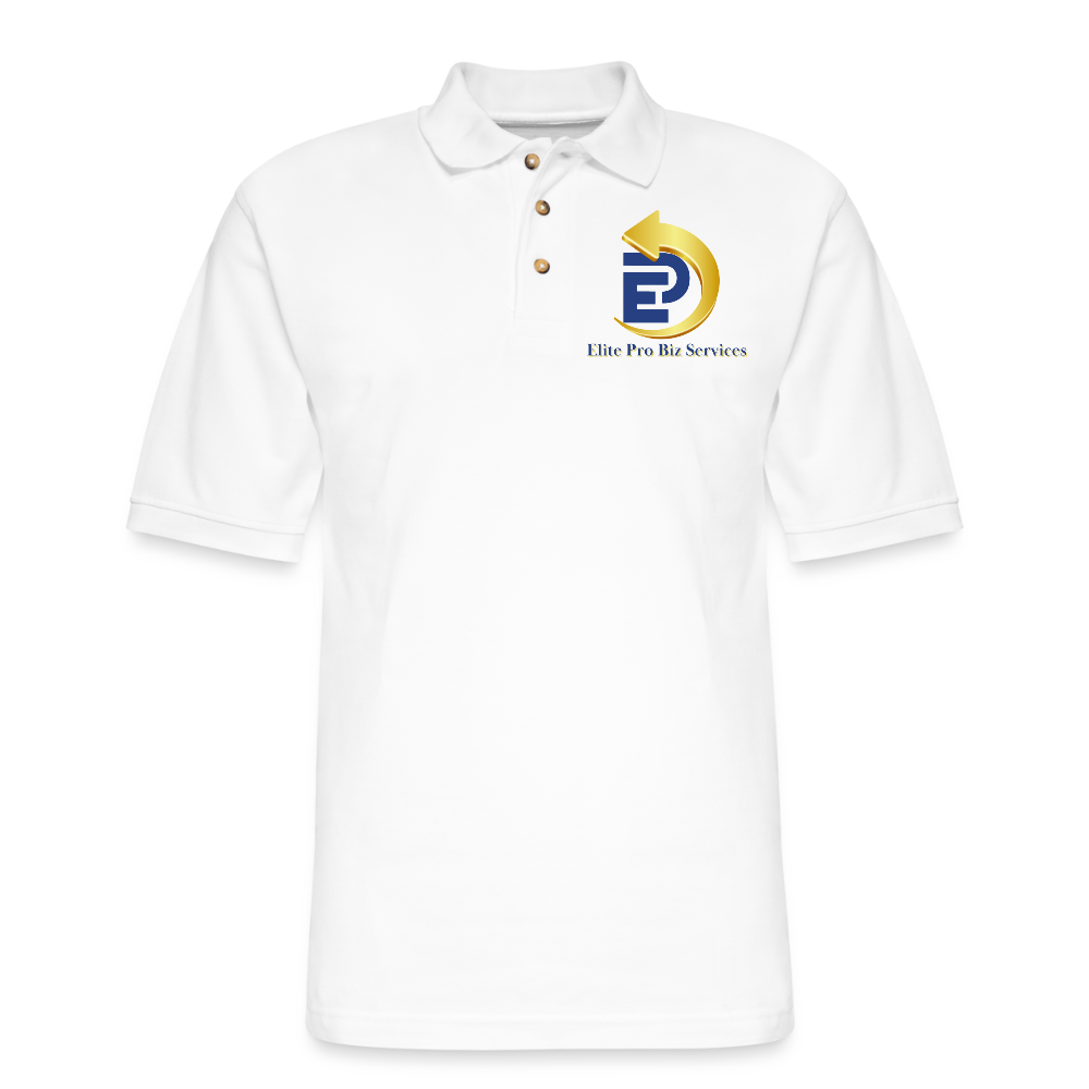 Men's Pique Polo Shirt - white