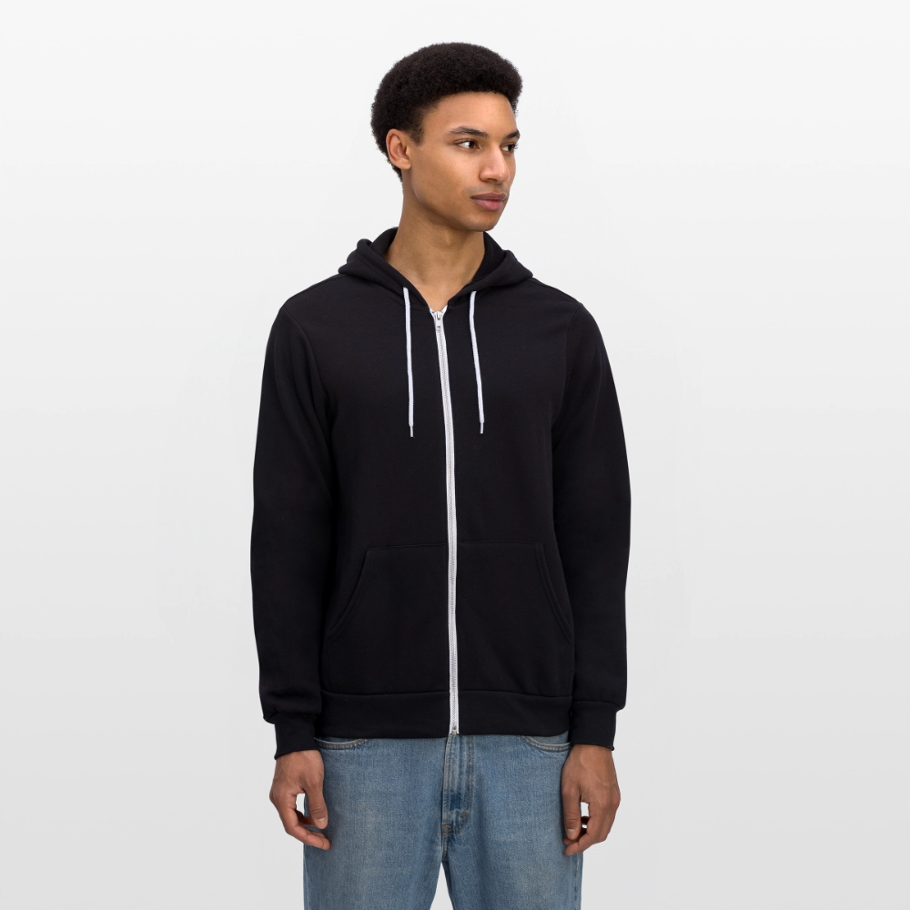 Unisex Full Zip Hoodie - black