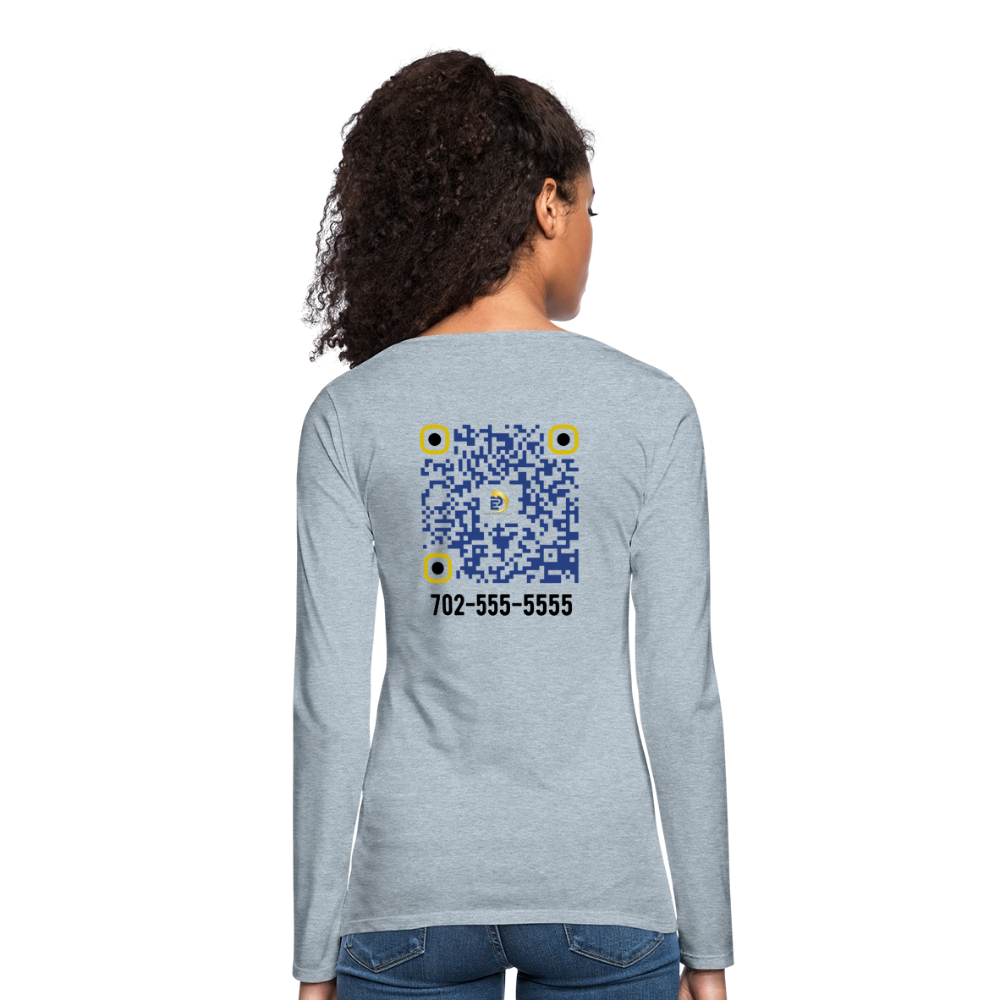 Women's Premium Long Sleeve T-Shirt - heather ice blue