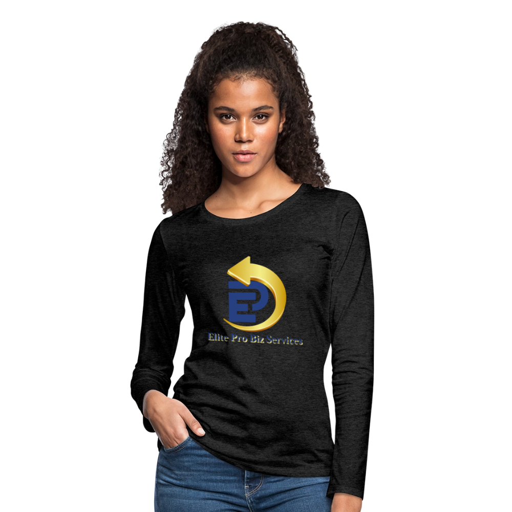 Women's Premium Long Sleeve T-Shirt - charcoal grey