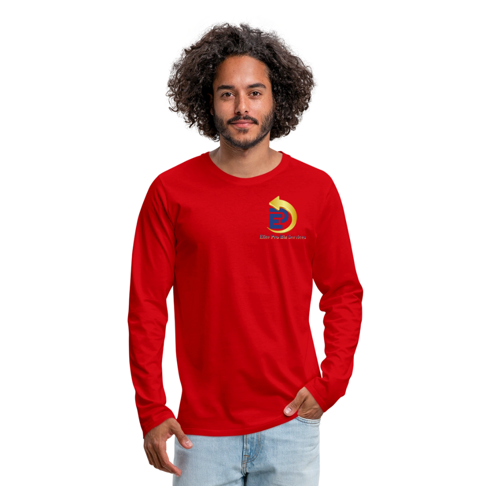 Men's Premium Long Sleeve T-Shirt - red