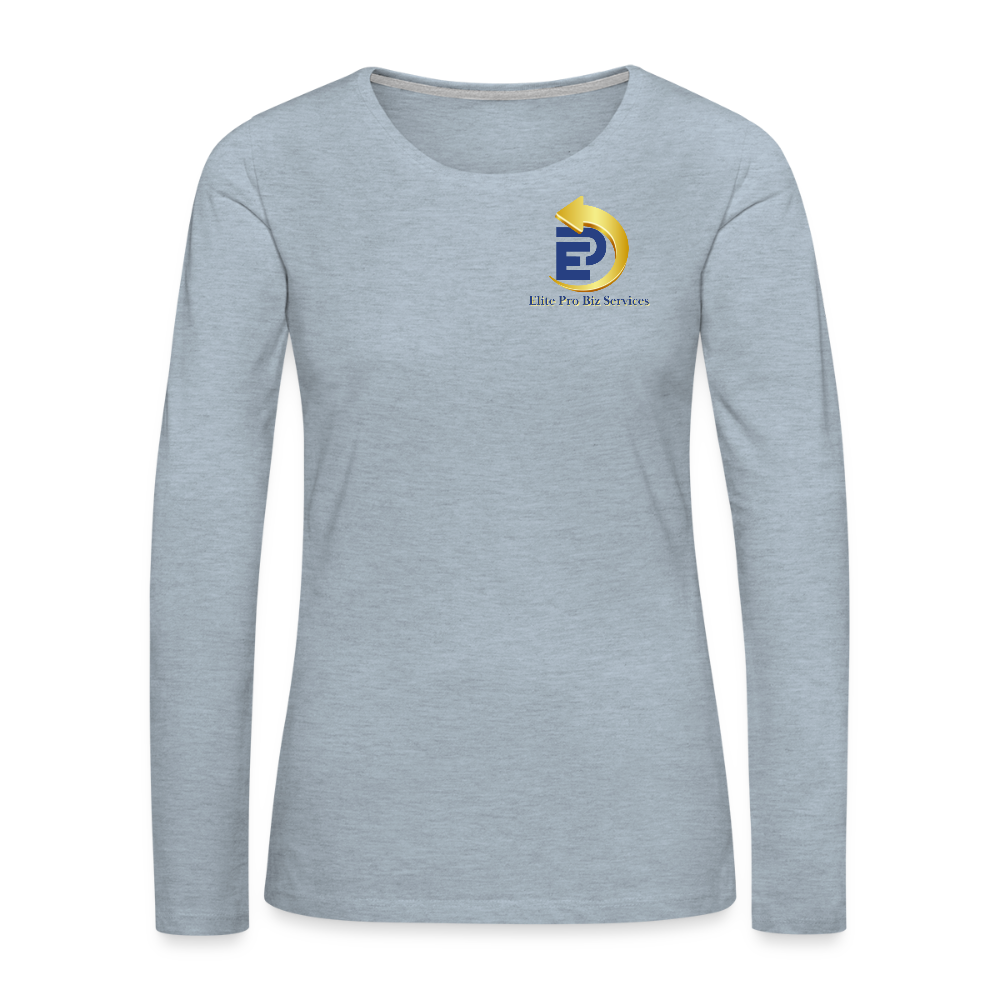Women's Premium Long Sleeve T-Shirt - heather ice blue
