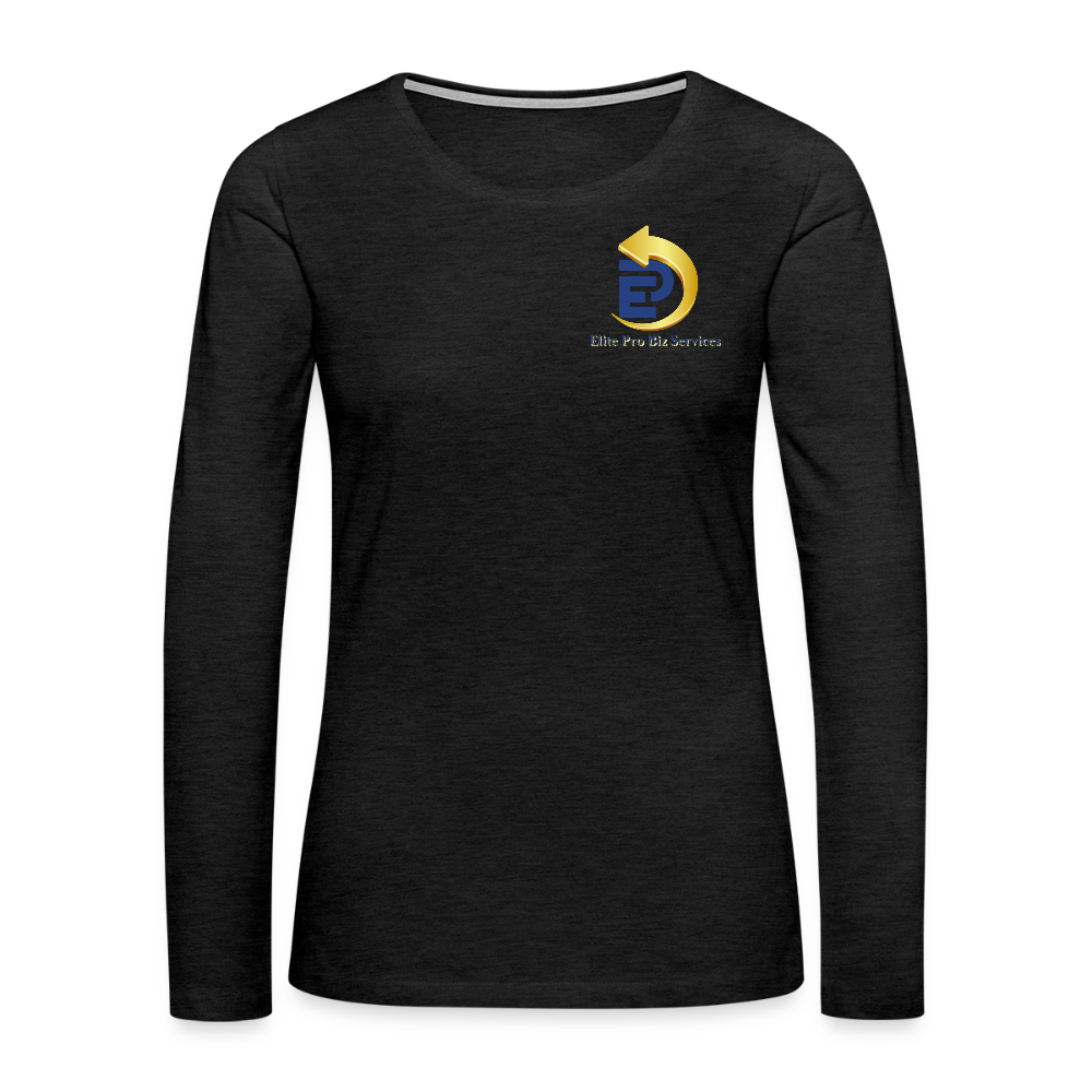 Women's Premium Long Sleeve T-Shirt - charcoal grey