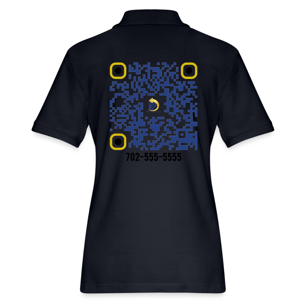 Women's Pique Polo Shirt - midnight navy
