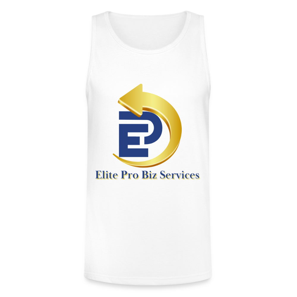 Unisex Tri-Blend Organic Tank - white