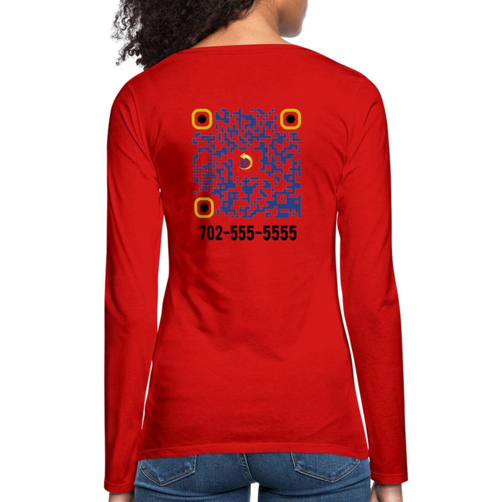 Women's Premium Long Sleeve T-Shirt - red