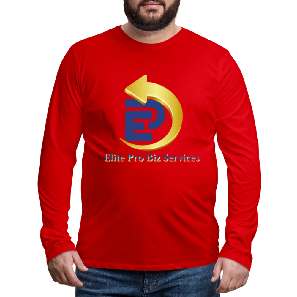 Men's Premium Long Sleeve T-Shirt - red