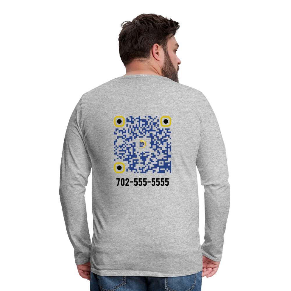 Men's Premium Long Sleeve T-Shirt - heather gray
