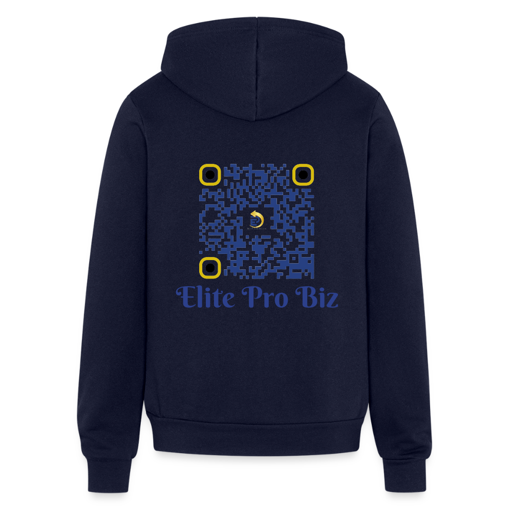 Unisex Full Zip Hoodie - navy