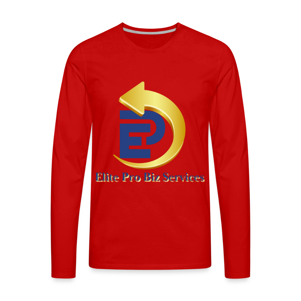 Men's Premium Long Sleeve T-Shirt - red