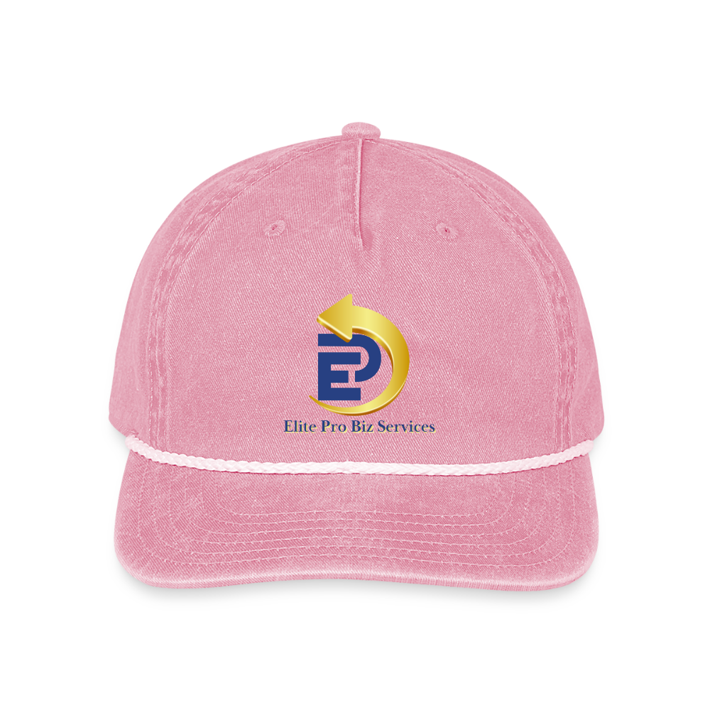 Vintage Washed Rope Cap - washed pink
