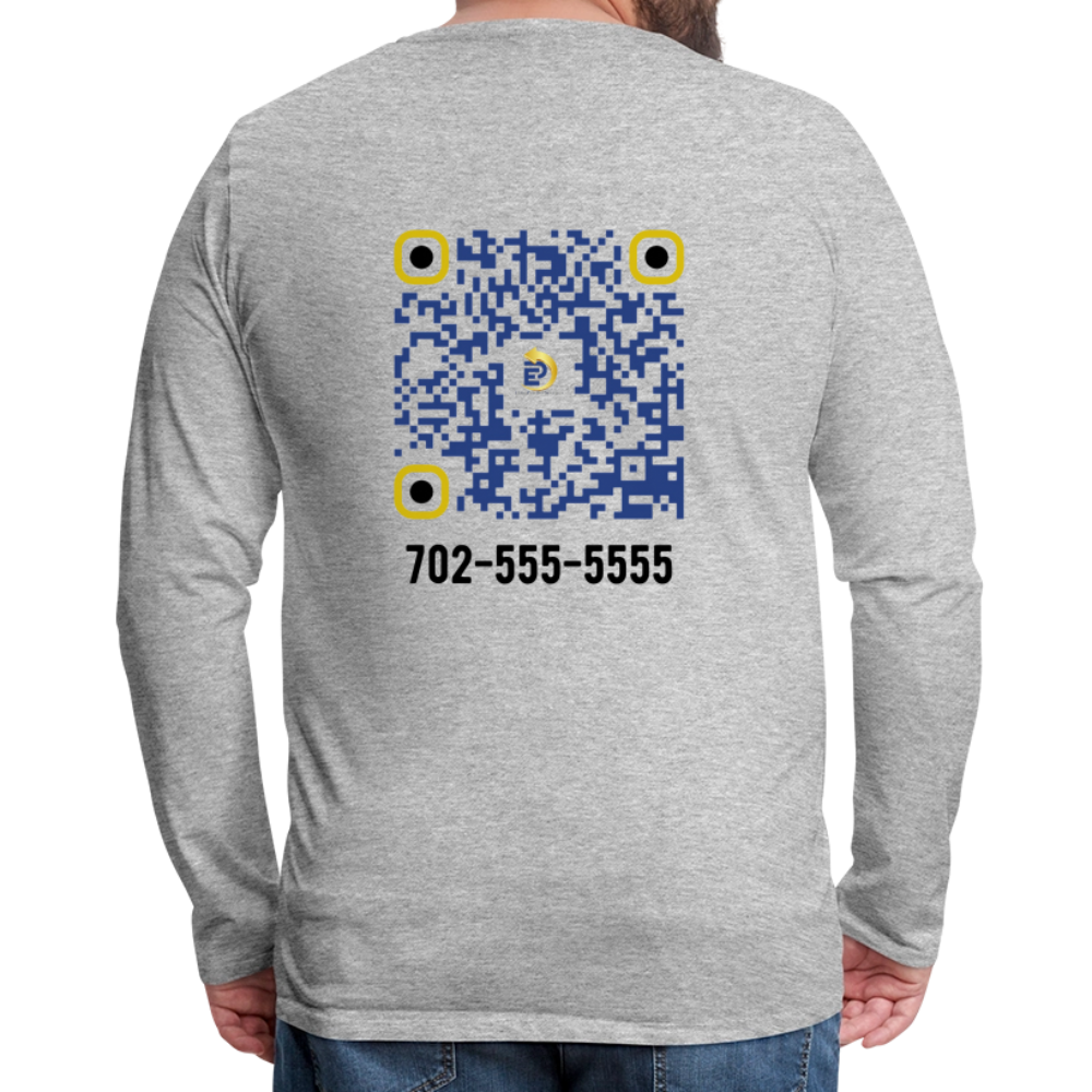 Men's Premium Long Sleeve T-Shirt - heather gray