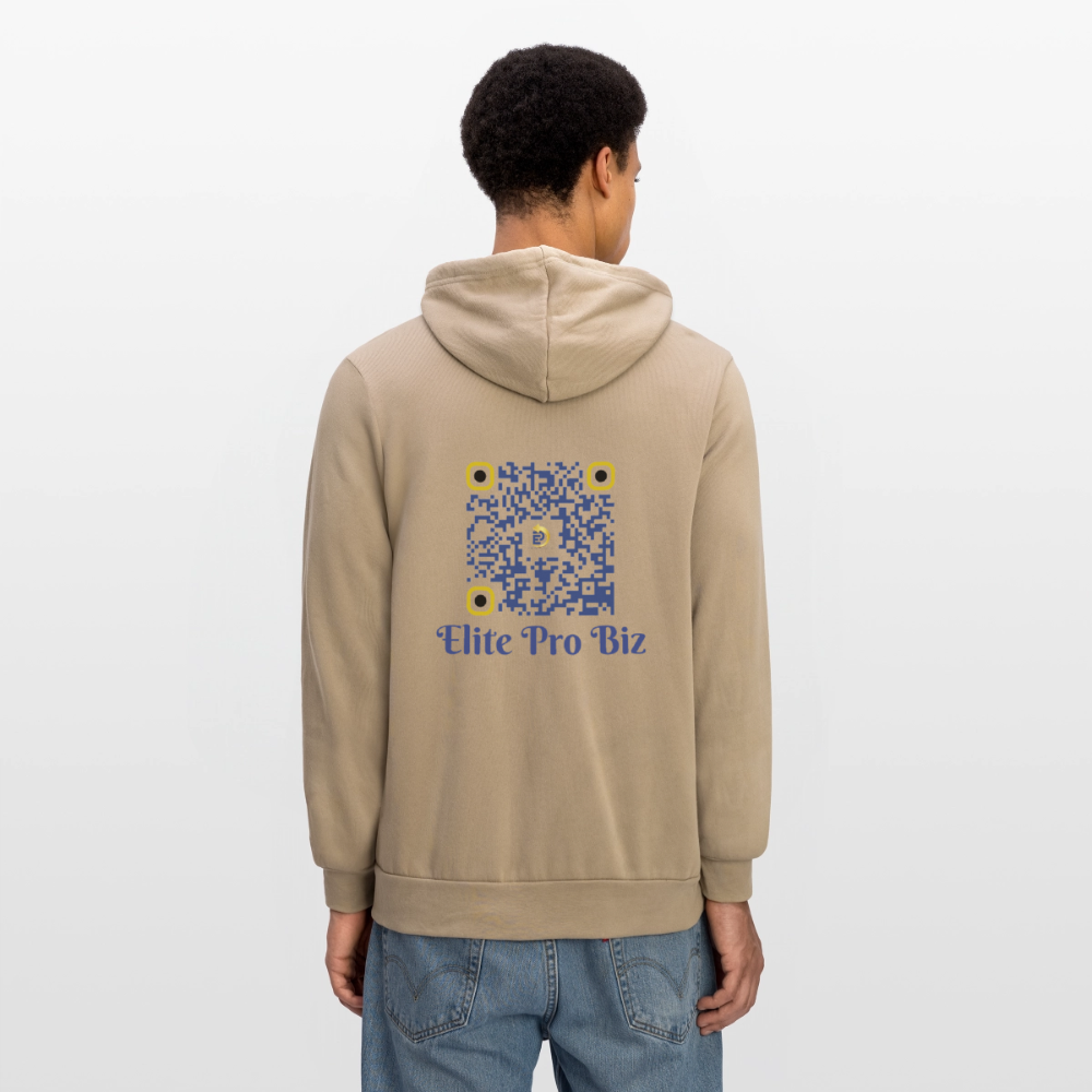 Unisex Full Zip Hoodie - tan