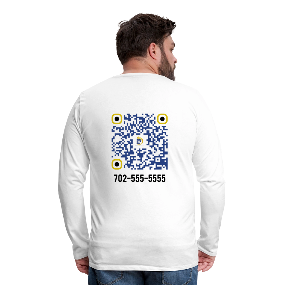 Men's Premium Long Sleeve T-Shirt - white