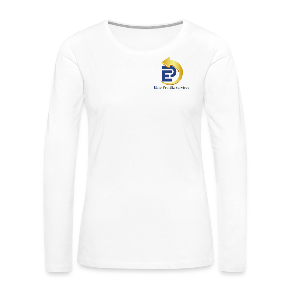 Women's Premium Long Sleeve T-Shirt - white