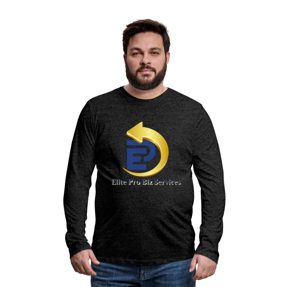 Men's Premium Long Sleeve T-Shirt - charcoal grey