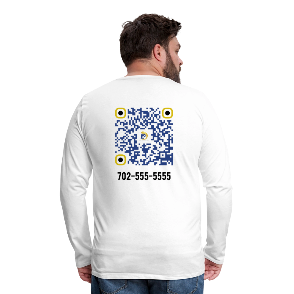 Men's Premium Long Sleeve T-Shirt - white