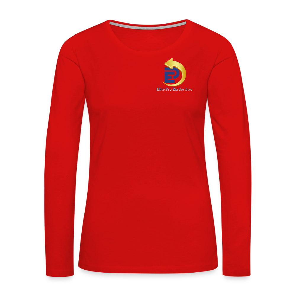 Women's Premium Long Sleeve T-Shirt - red