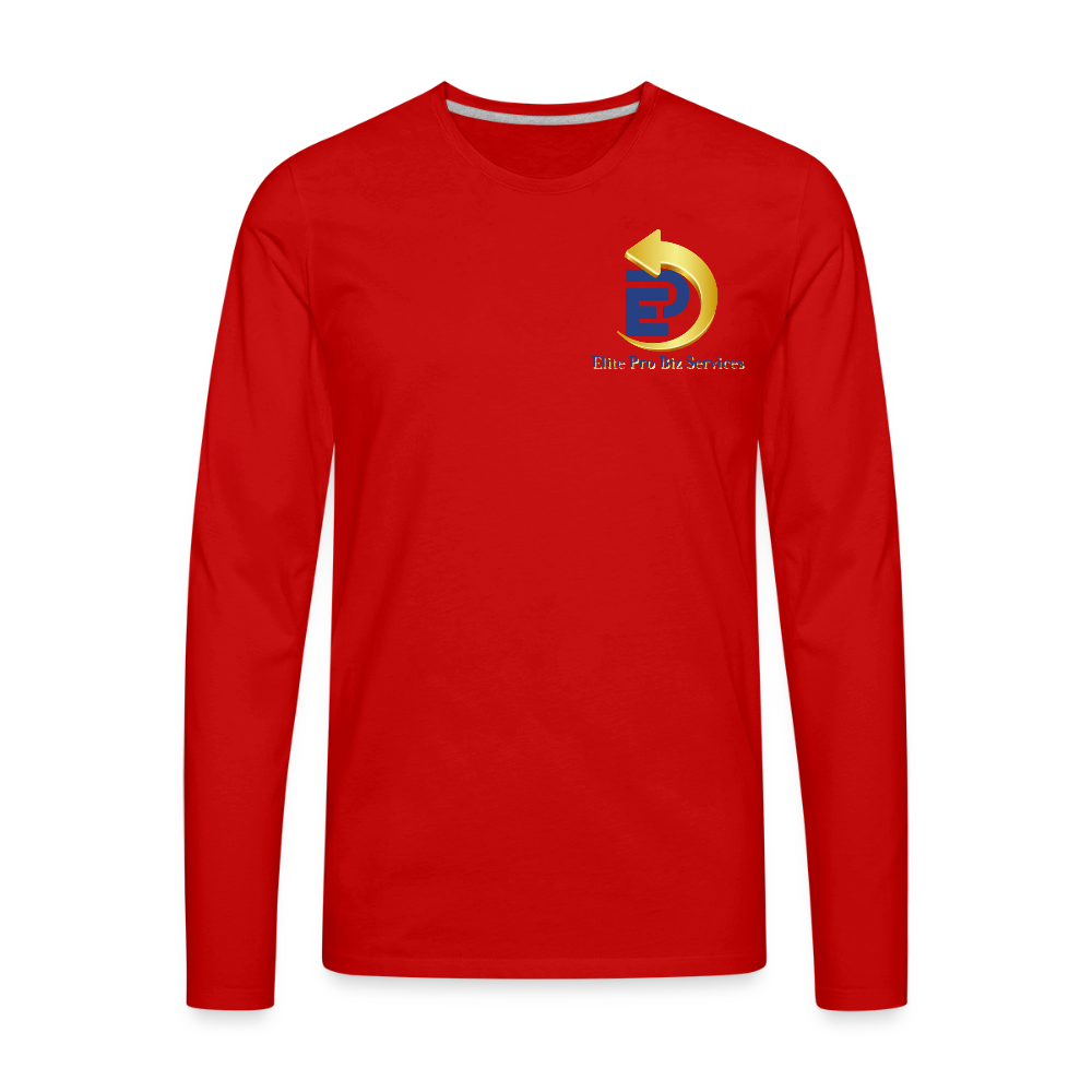 Men's Premium Long Sleeve T-Shirt - red