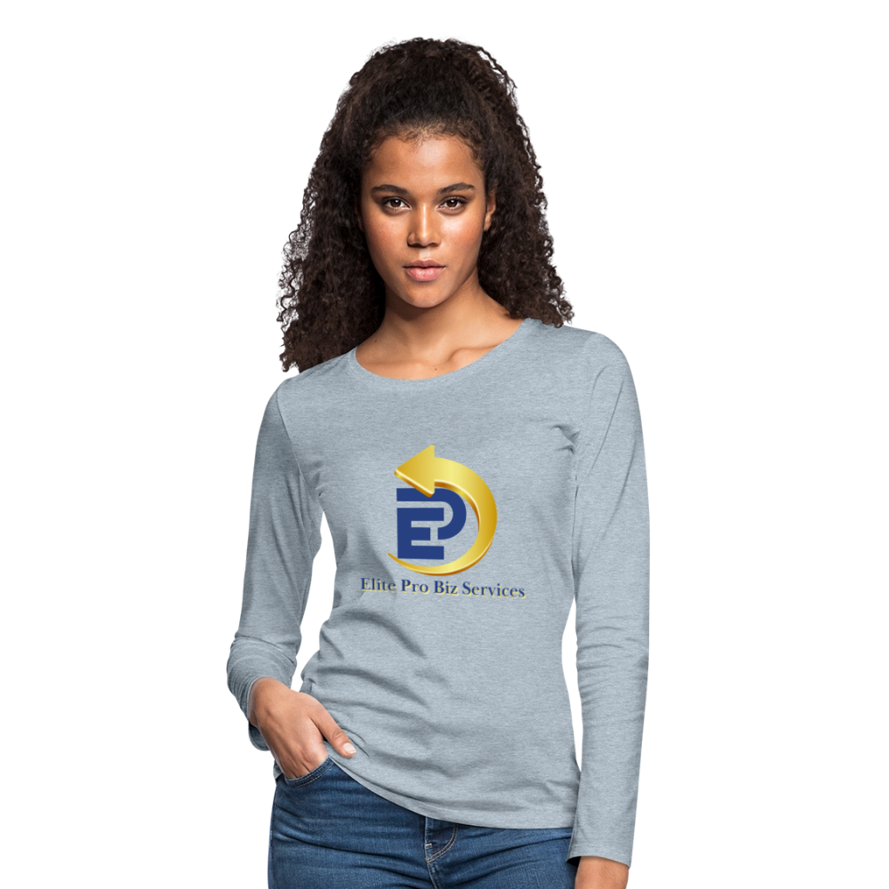 Women's Premium Long Sleeve T-Shirt - heather ice blue