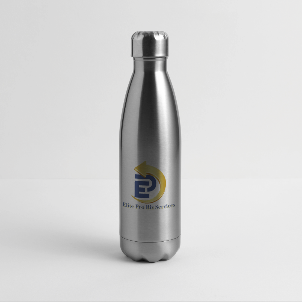 Insulated Stainless Steel Water Bottle - silver