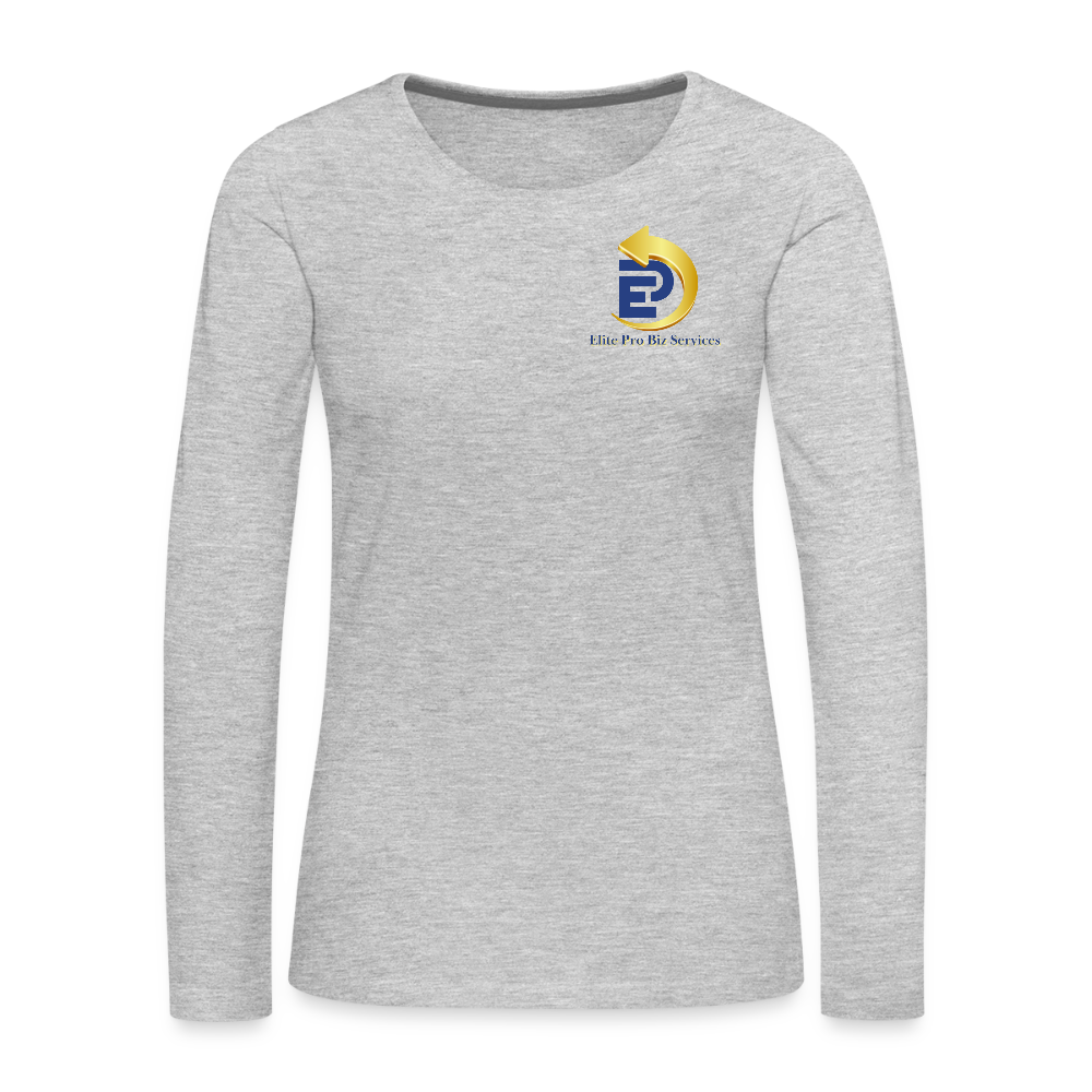 Women's Premium Long Sleeve T-Shirt - heather gray