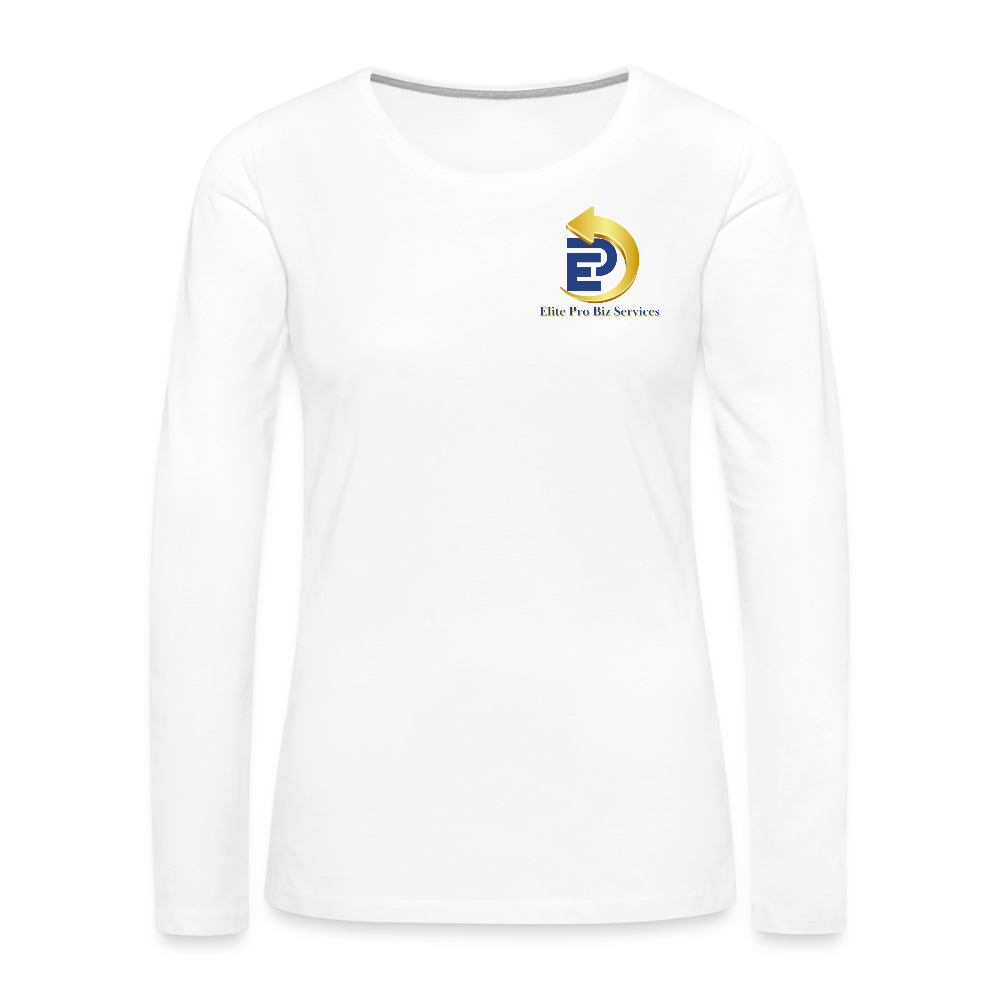 Women's Premium Long Sleeve T-Shirt - white