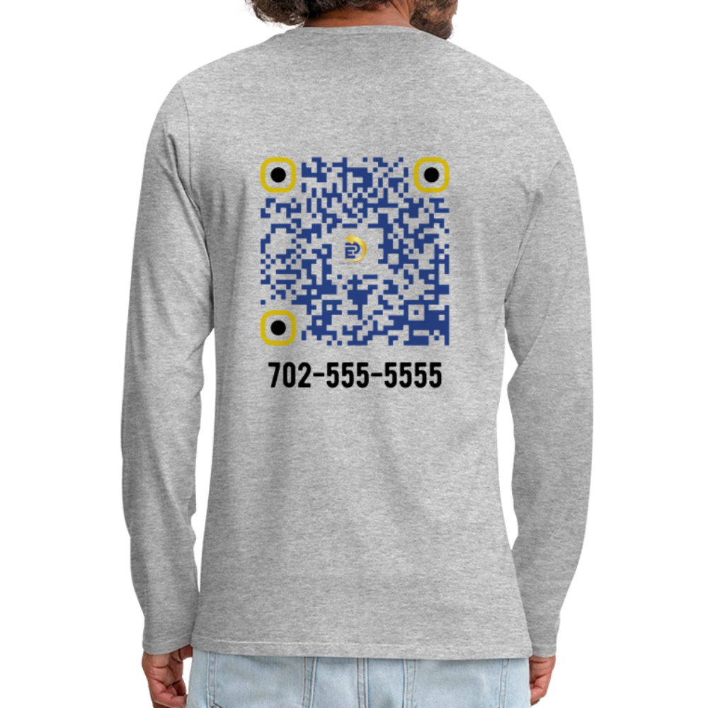 Men's Premium Long Sleeve T-Shirt - heather gray