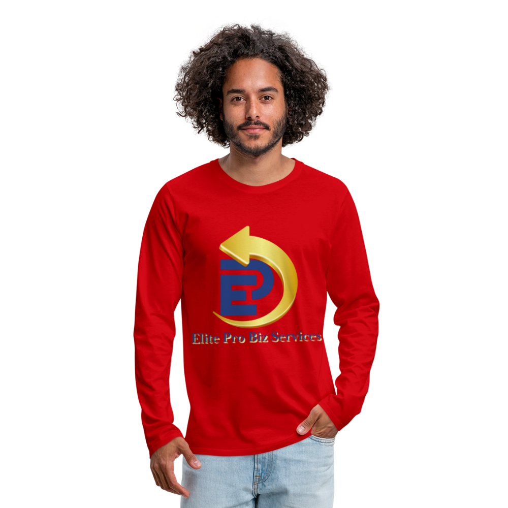 Men's Premium Long Sleeve T-Shirt - red