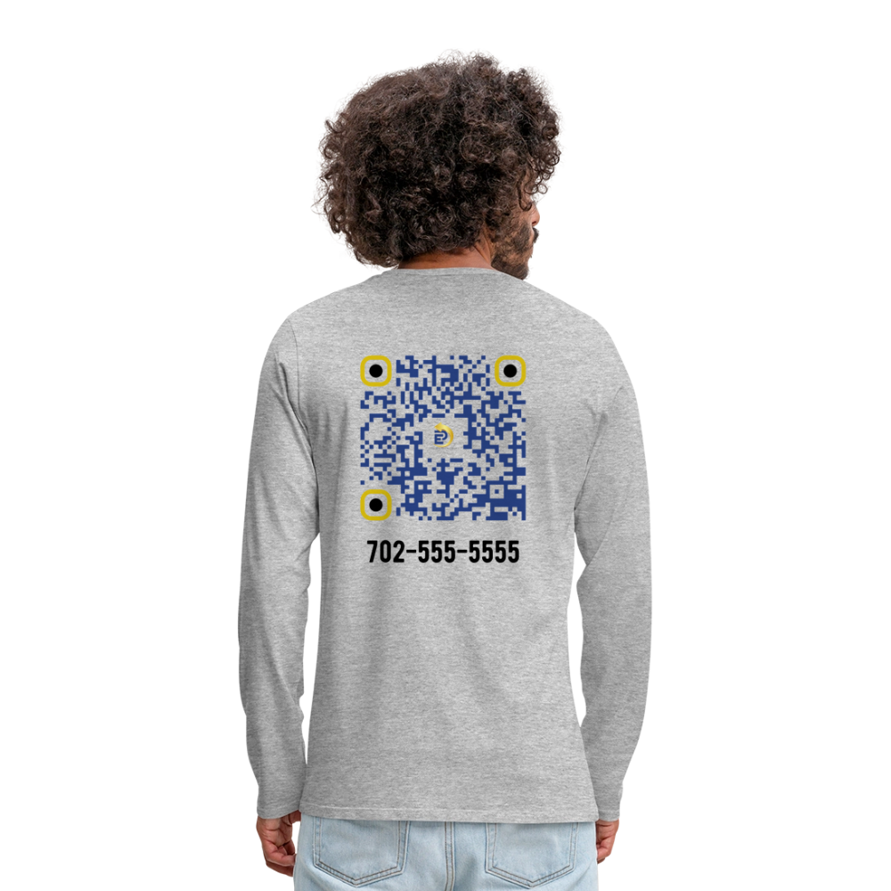 Men's Premium Long Sleeve T-Shirt - heather gray