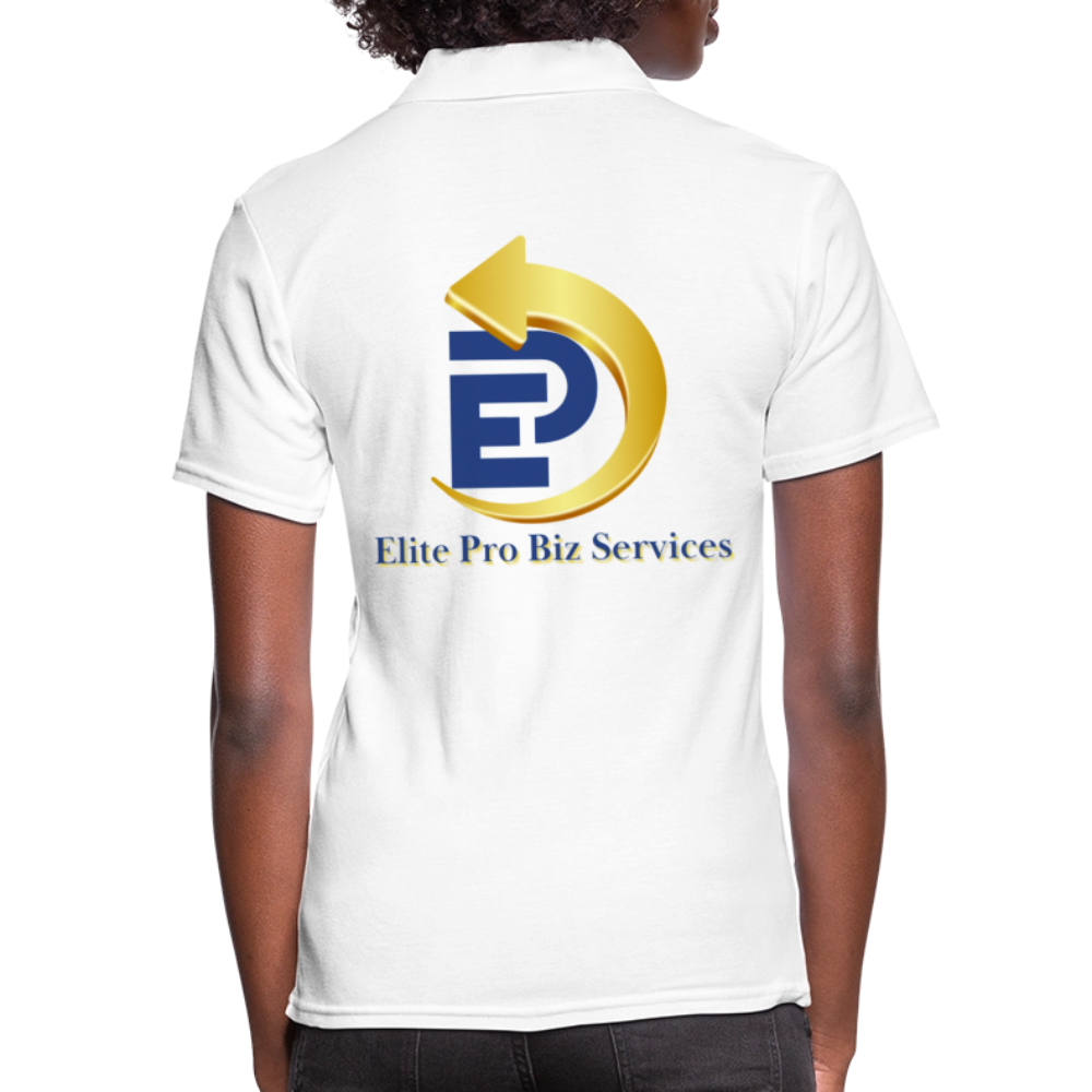 Women's Pique Polo Shirt - white