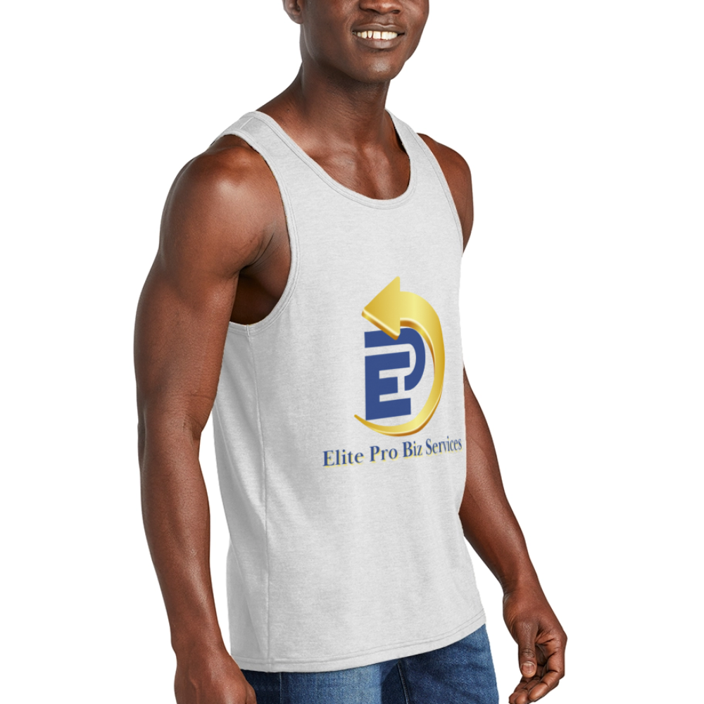 Unisex Tri-Blend Organic Tank - white