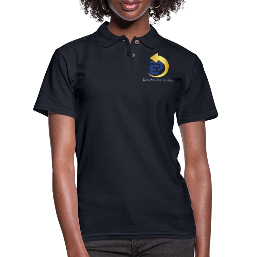 Women's Pique Polo Shirt - midnight navy