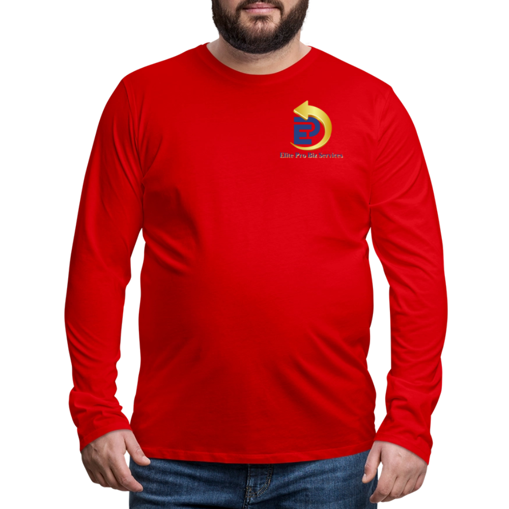 Men's Premium Long Sleeve T-Shirt - red