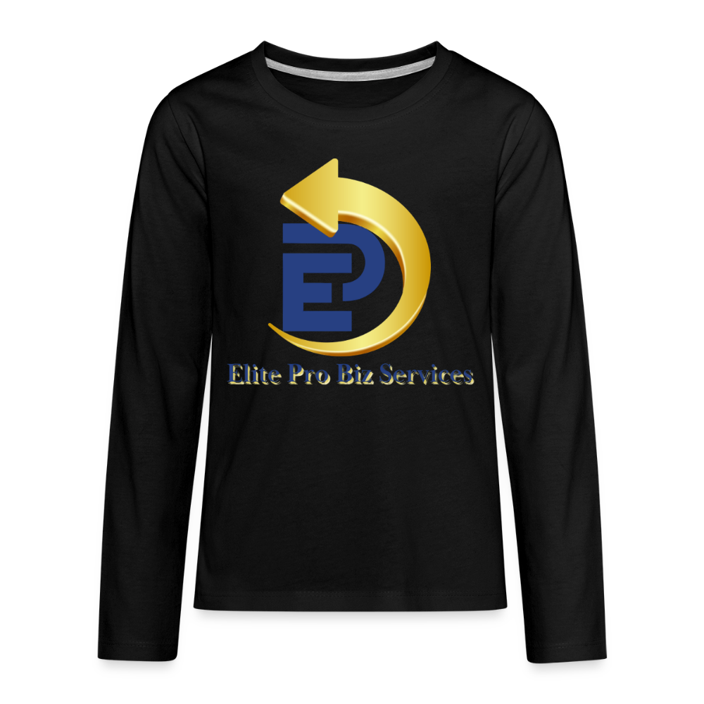 Kids' Premium Long Sleeve T-Shirt - black