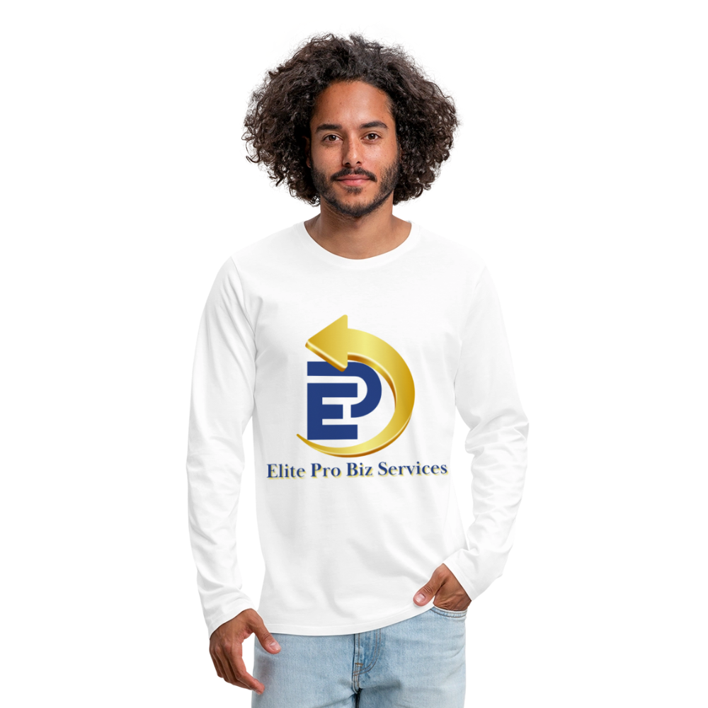 Men's Premium Long Sleeve T-Shirt - white