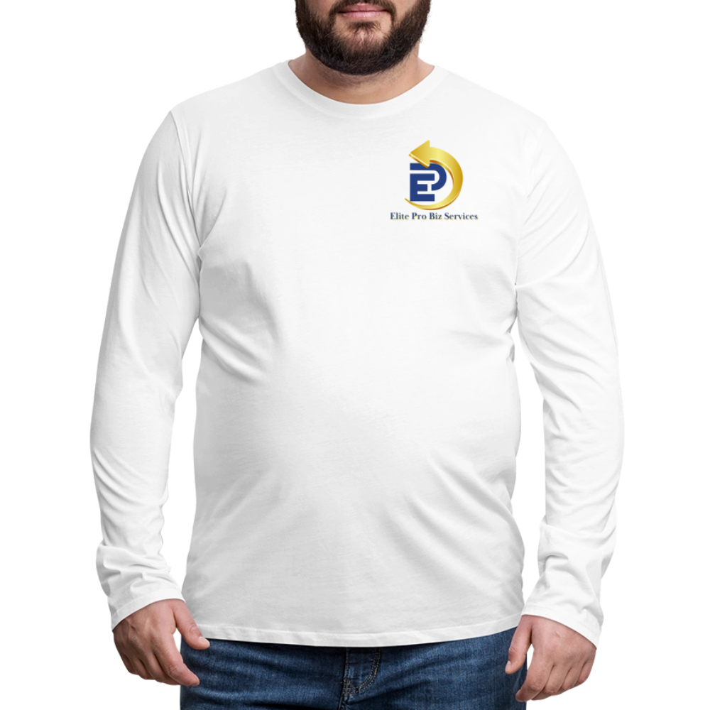 Men's Premium Long Sleeve T-Shirt - white