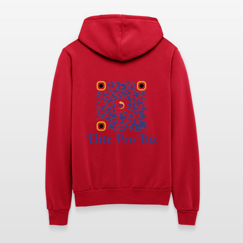 Unisex Full Zip Hoodie - red