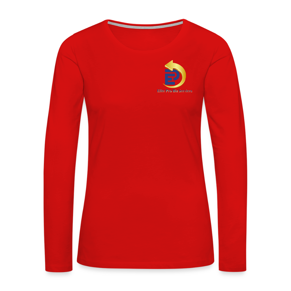 Women's Premium Long Sleeve T-Shirt - red