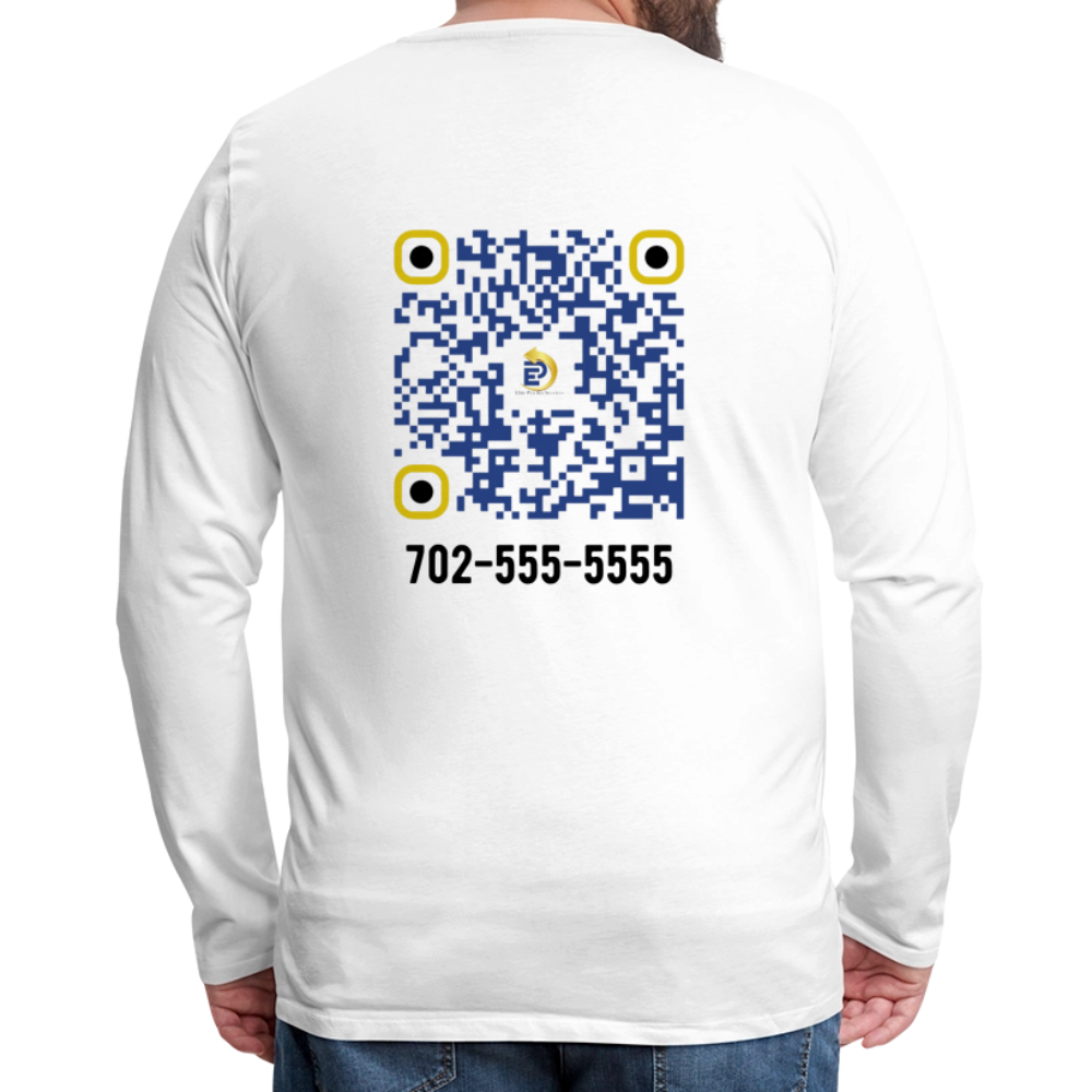 Men's Premium Long Sleeve T-Shirt - white
