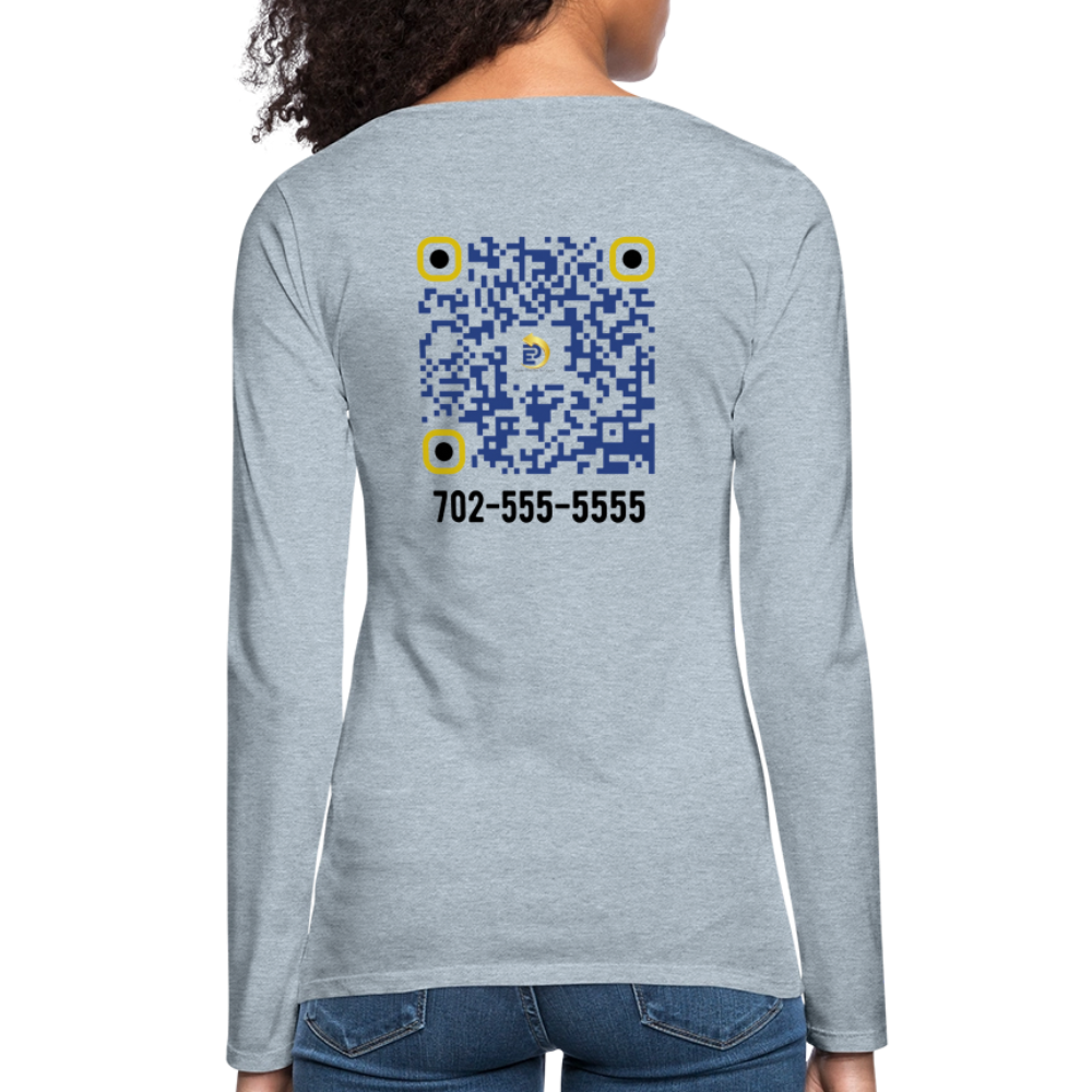 Women's Premium Long Sleeve T-Shirt - heather ice blue