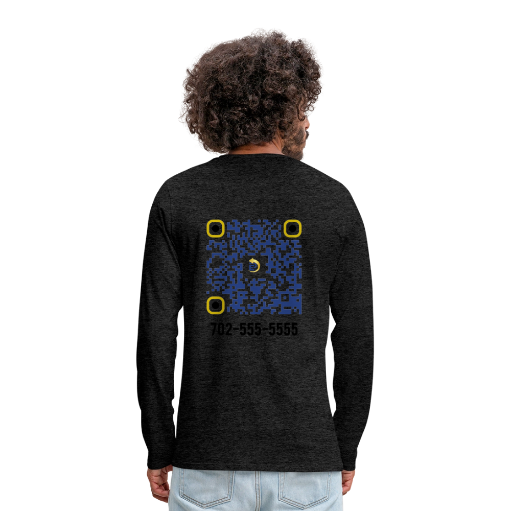 Men's Premium Long Sleeve T-Shirt - charcoal grey