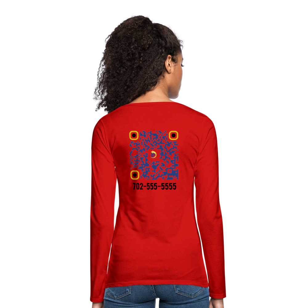 Women's Premium Long Sleeve T-Shirt - red