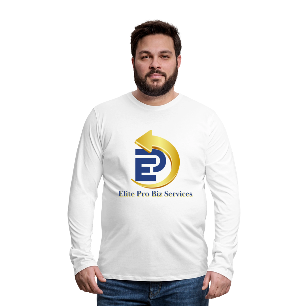 Men's Premium Long Sleeve T-Shirt - white