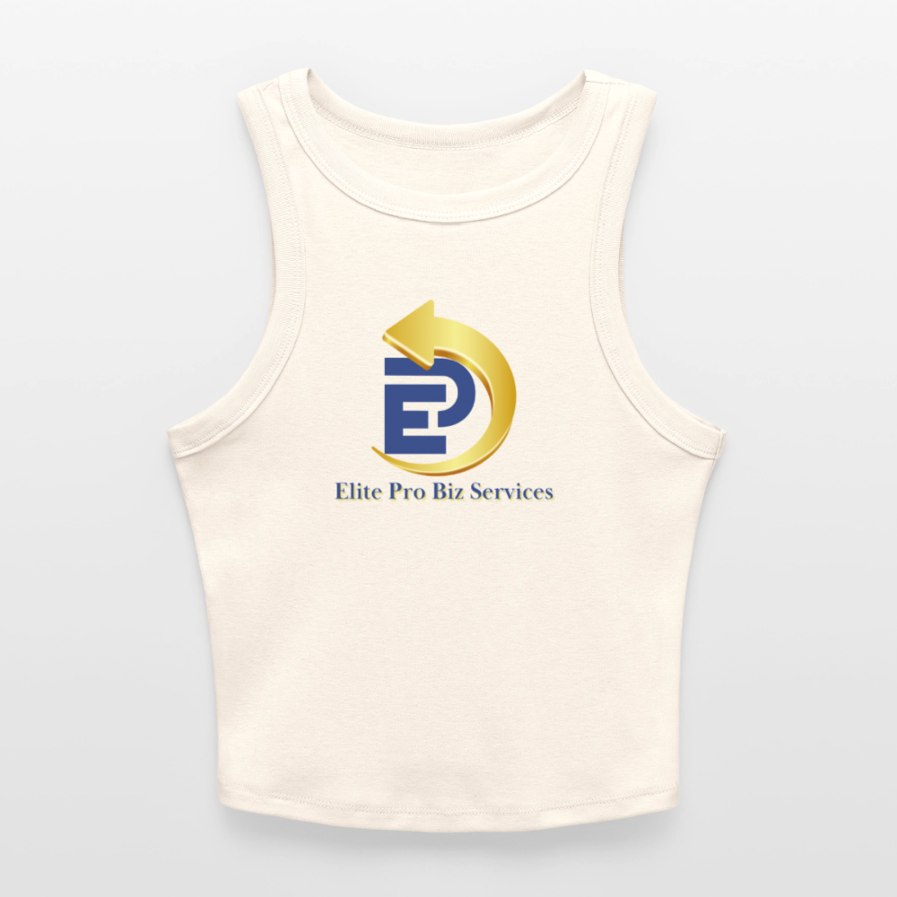 Slim Fit Rib Women's Tank Top - natural
